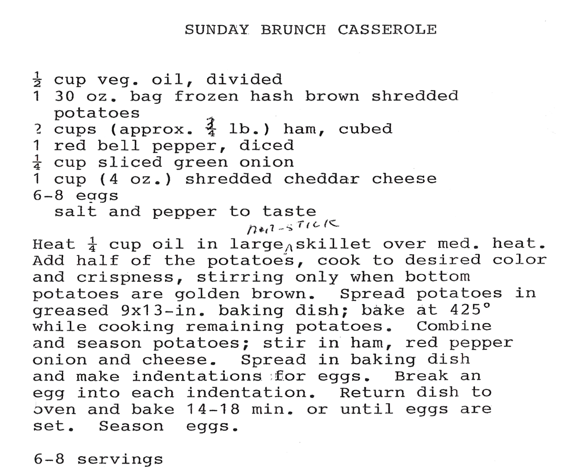 Sunday Brunch Casserole Image